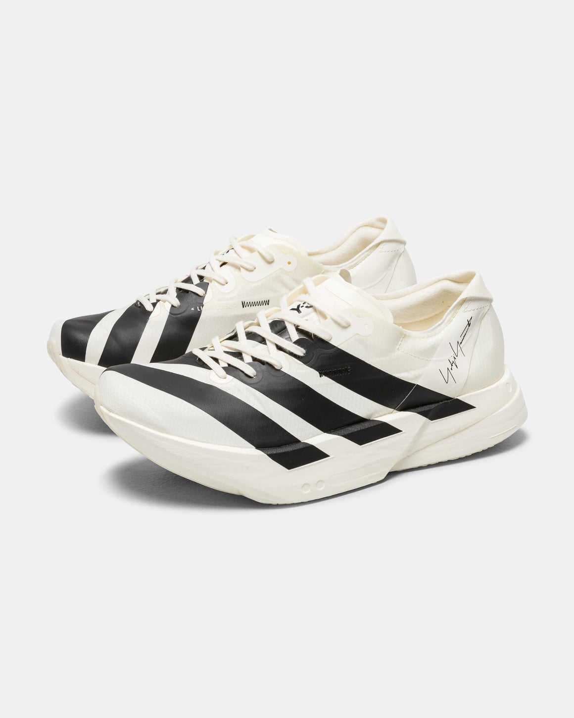 adidas - Adizero Adios Pro 4 x Y-3 - Off White/Off White-Black - Up There Athletics