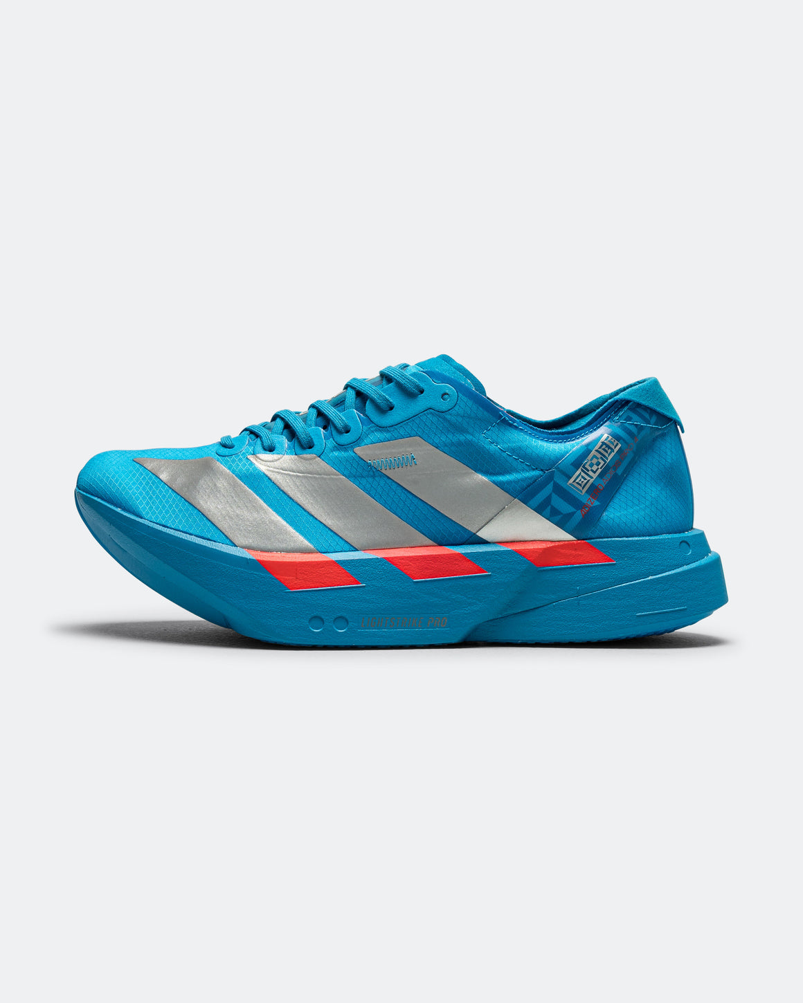 adidas - Womens Adizero Adios Pro 4 - Solar Blue/Silver Metallic-Lucid Red - Up There Athletics