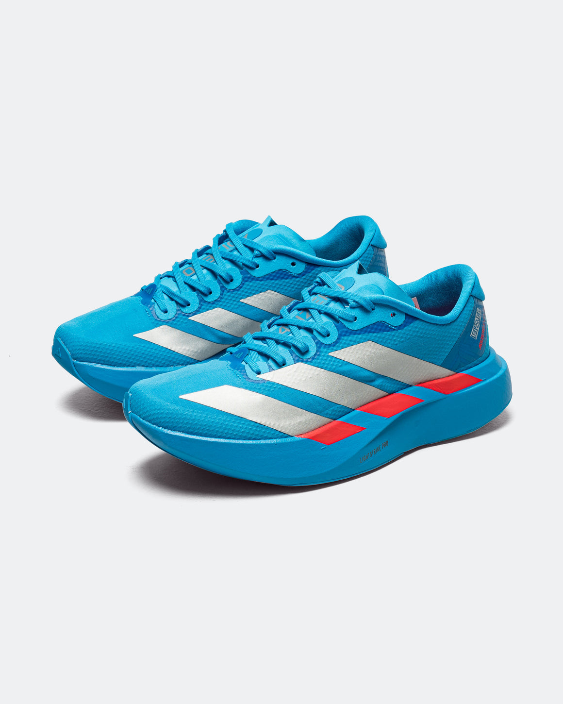 adidas - Womens Adizero Evo SL Woven - Solar Blue/Silver Metallic-Lucid Red - Up There Athletics