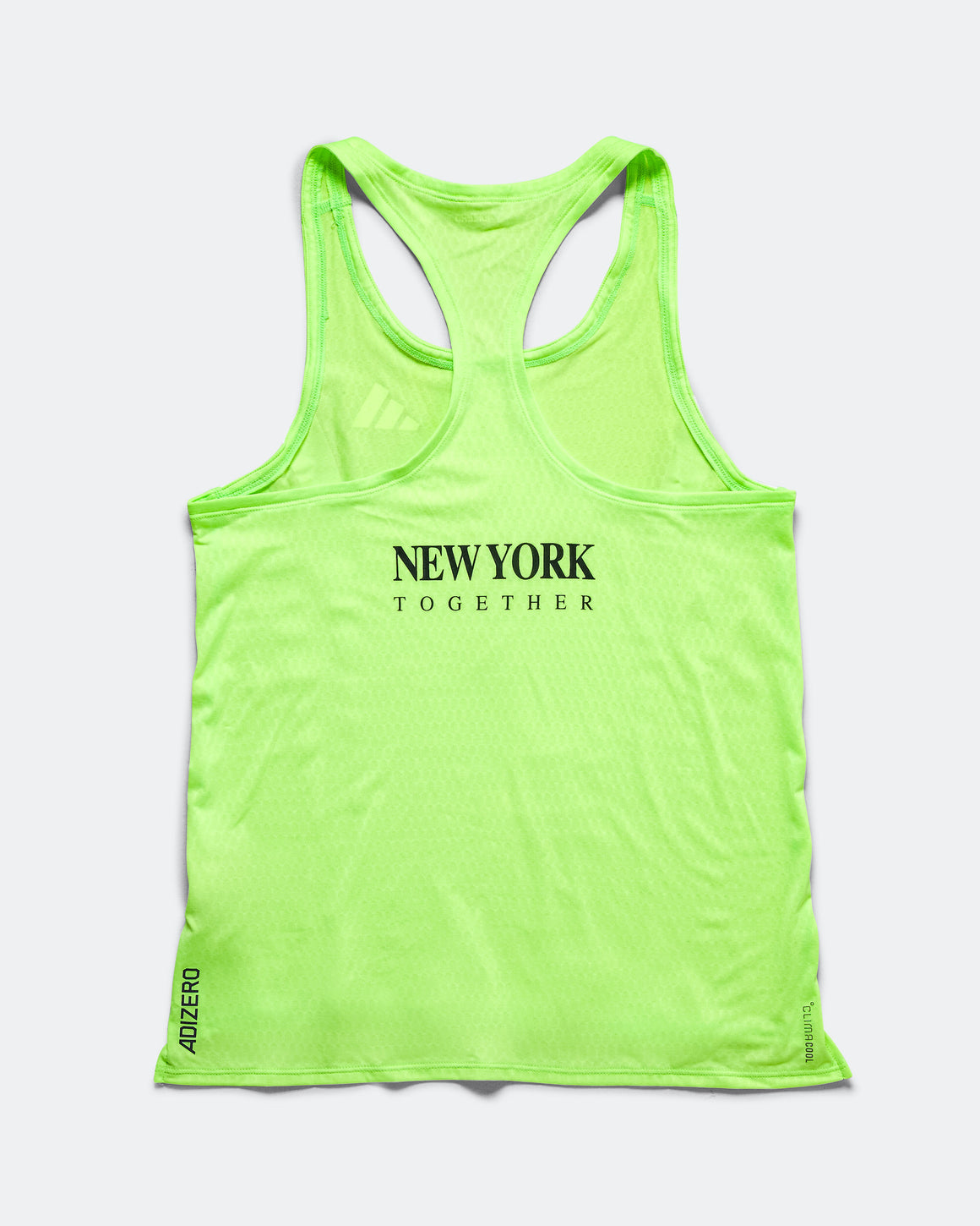 adidas - Womens Adizero NYC Running Singlet - Lime Burst - Up There Athletics