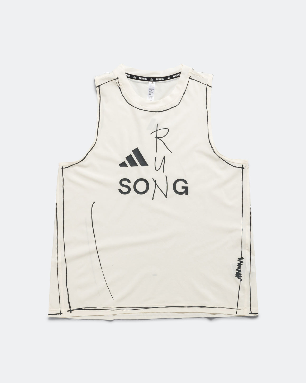 adidas - Womens Running Tank x SFTM - White - Up There Athletics