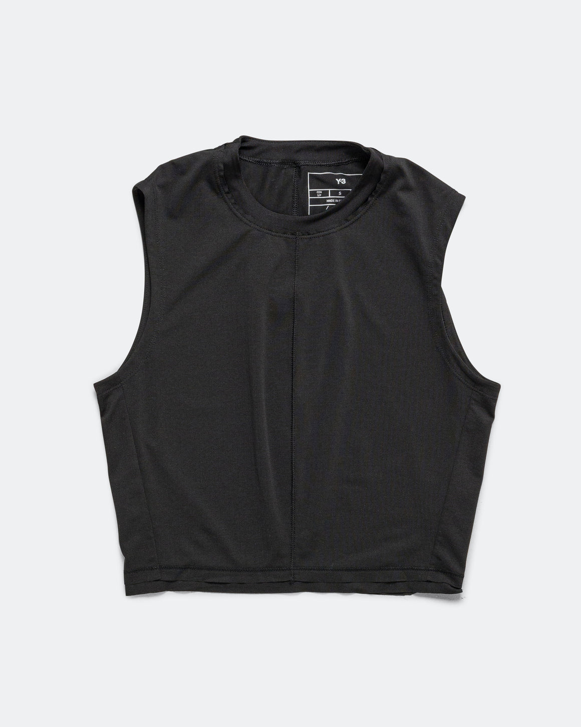 adidas - Womens Y-3 Running Cropped Tank Top - Black - Up There Athletics