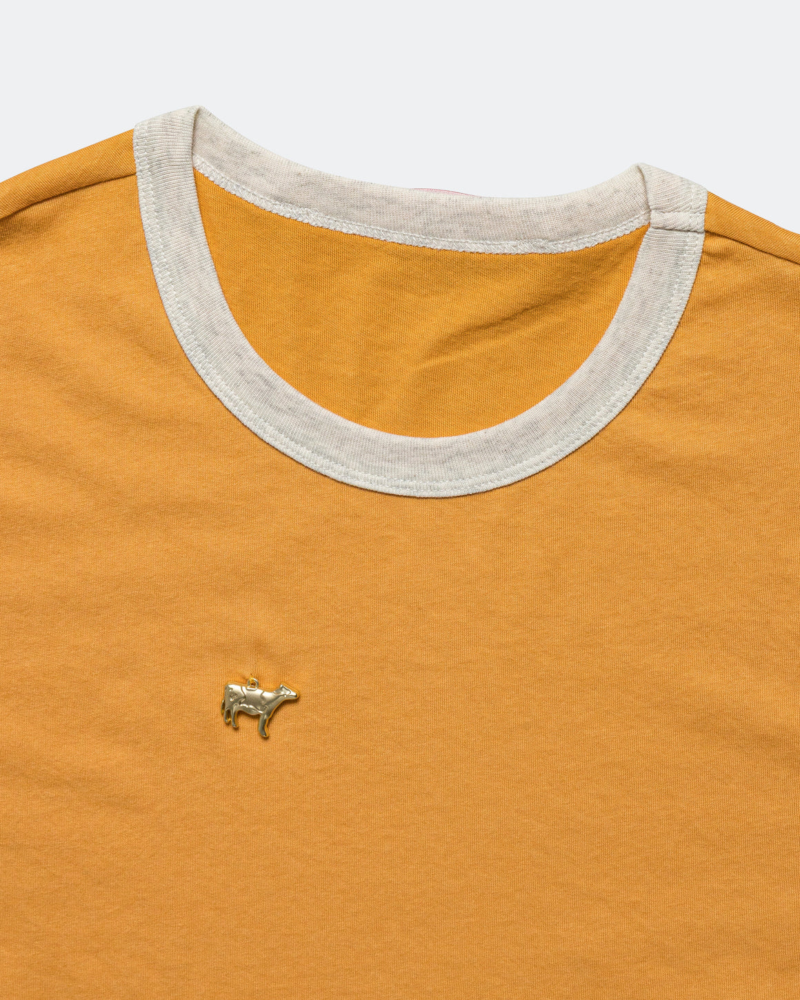 Alex Zono - Cow Ringer Tee - Yellow - Up There Athletics
