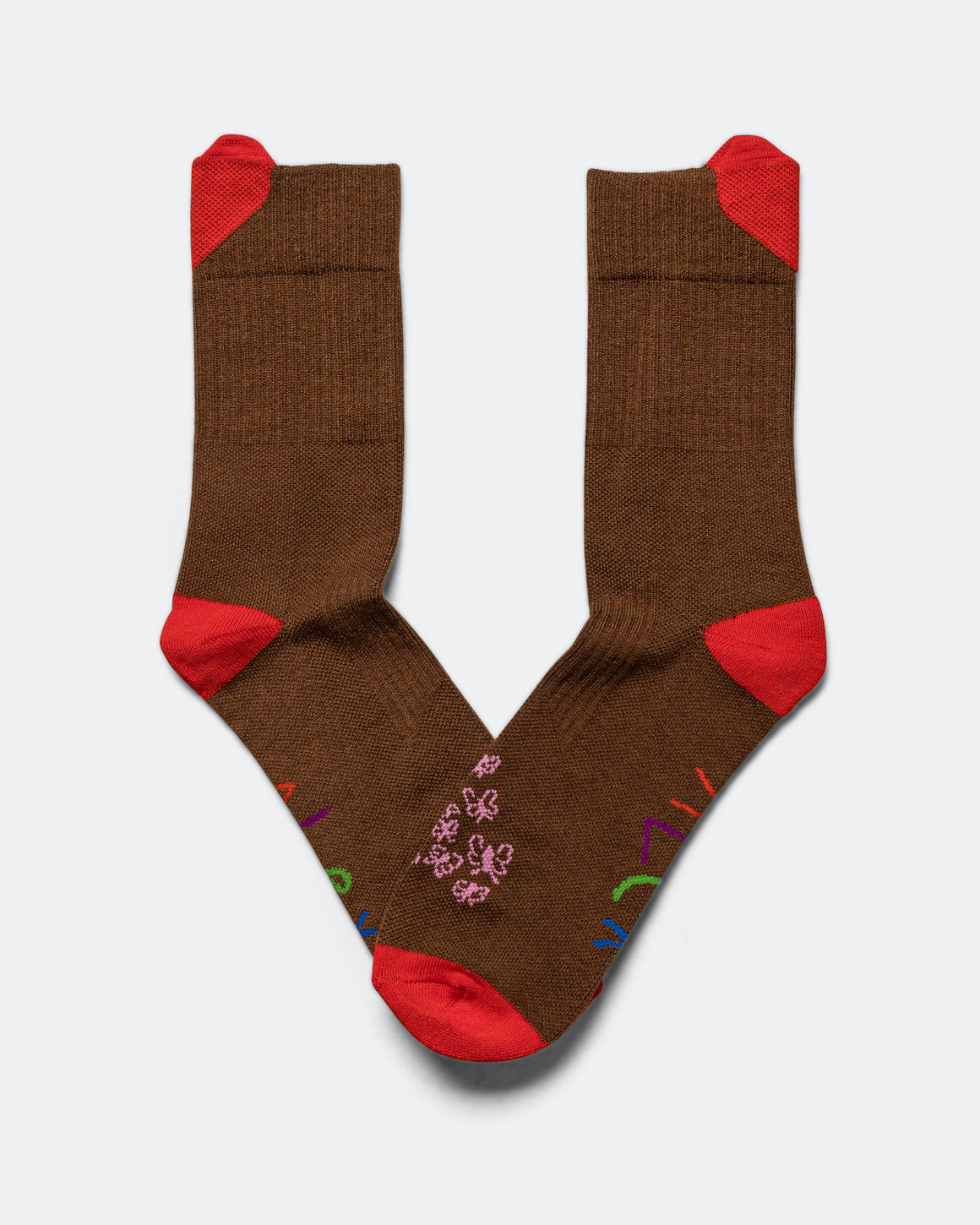 Alex Zono - Feet Hugger Butterflies - Brown - Up There Athletics