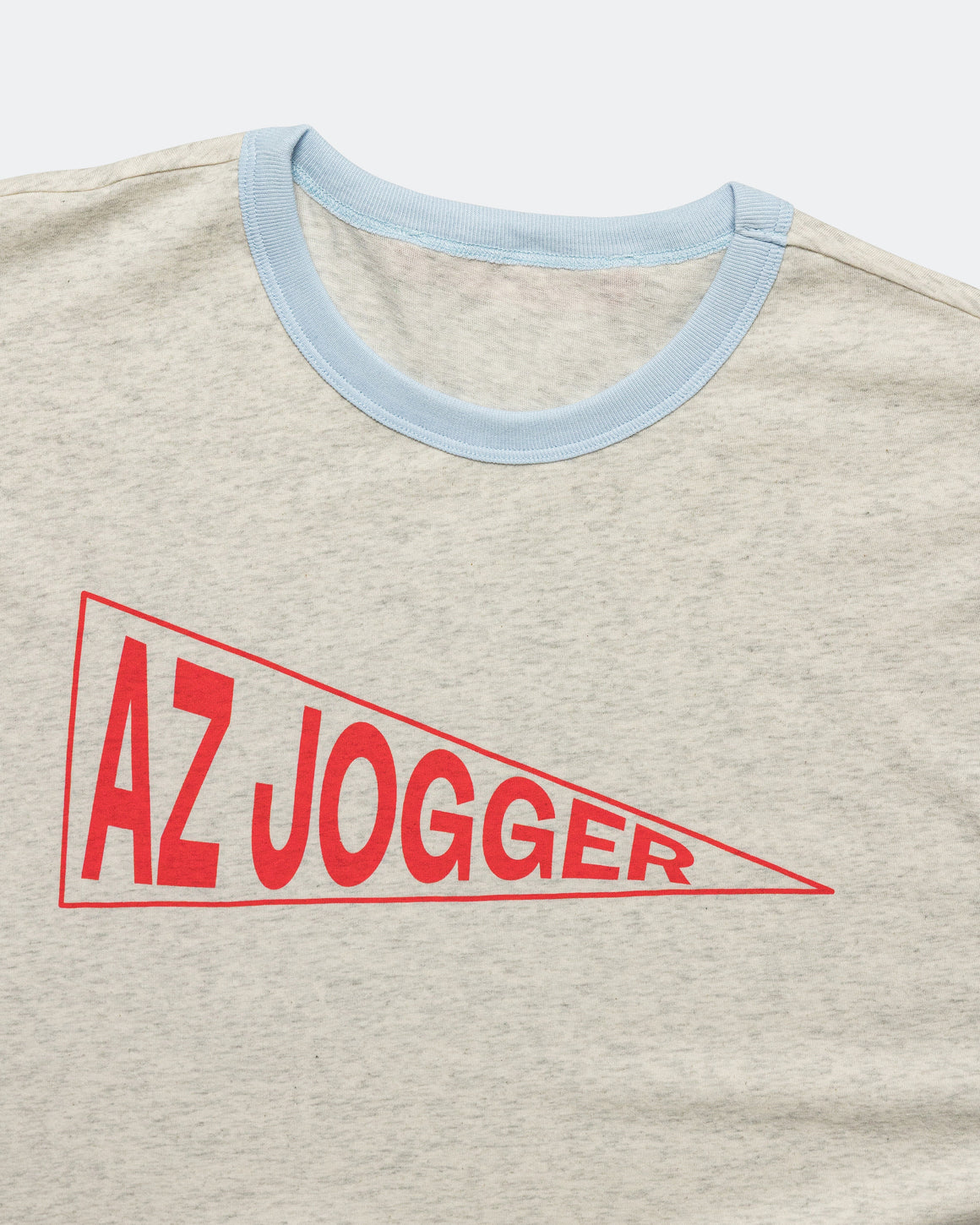 Alex Zono - Ringer Tee 'Flag' - Grey - Up There Athletics