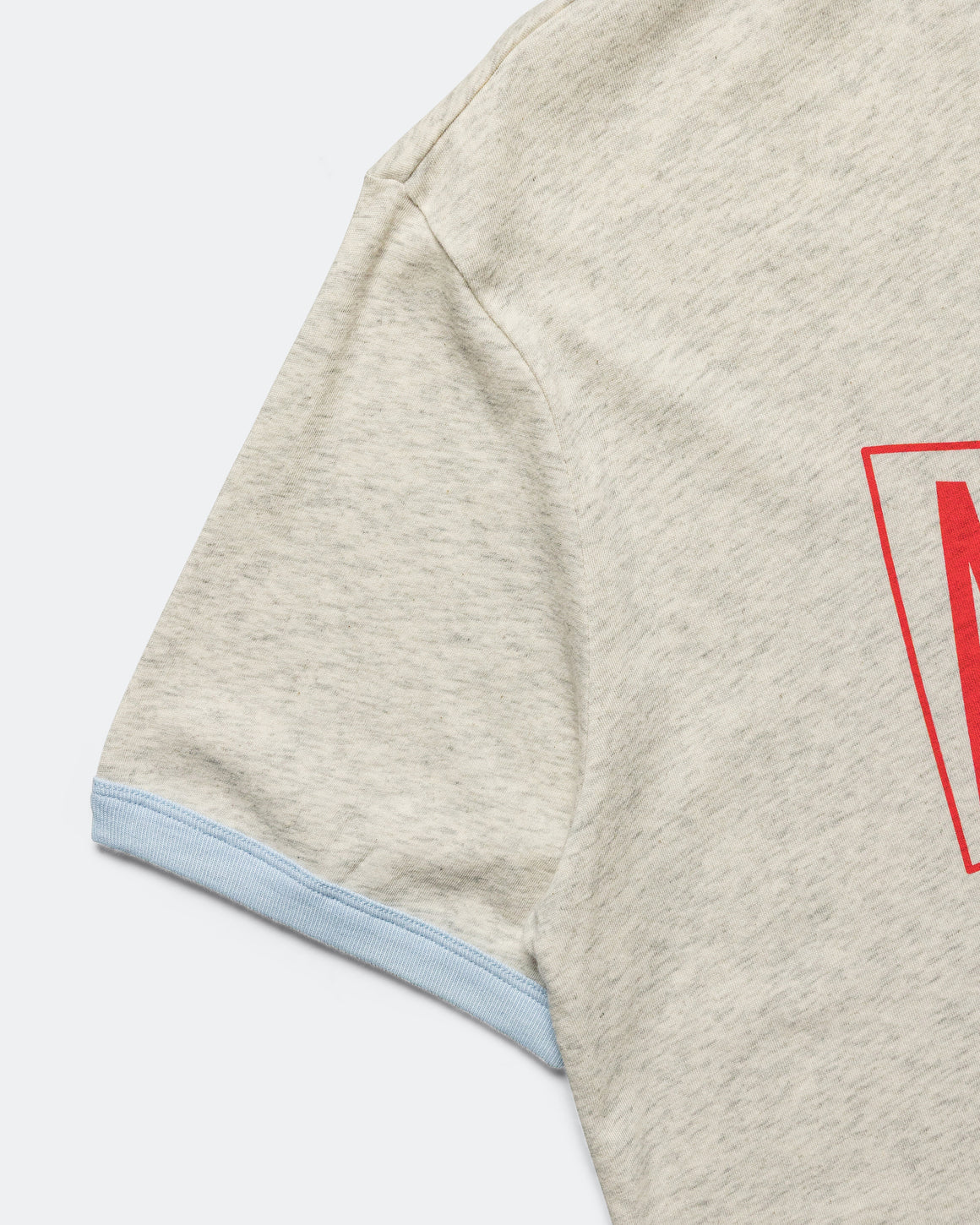 Alex Zono - Ringer Tee 'Flag' - Grey - Up There Athletics