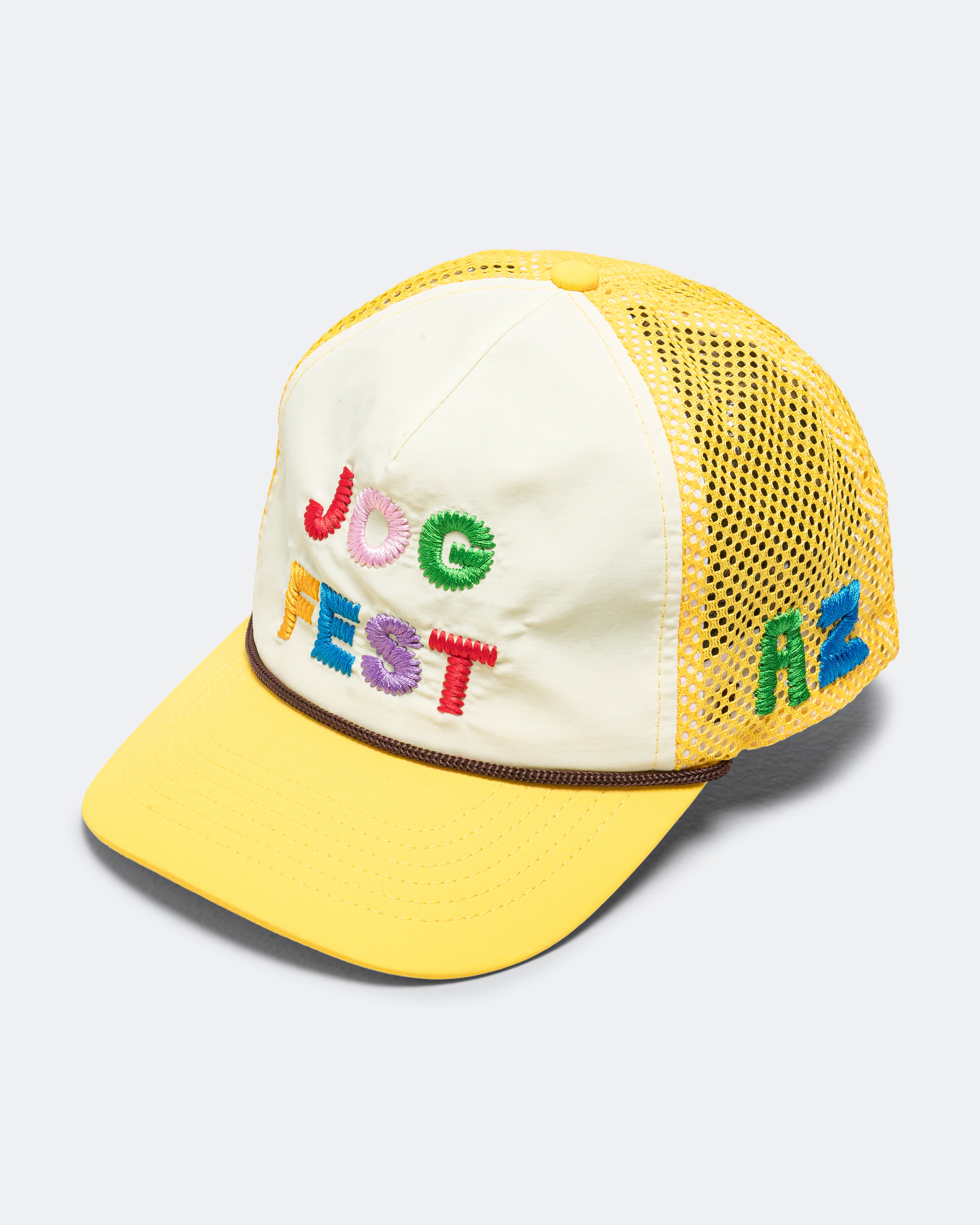Alex Zono - Jog Fest Trucker - Yellow | Up There Athletics