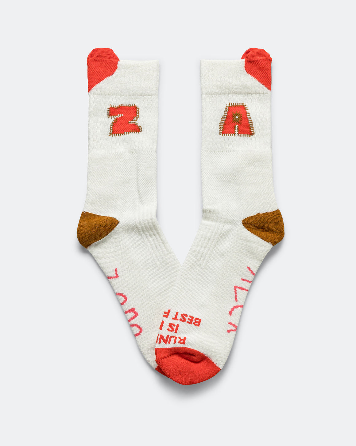 Alex Zono - Running Loves You Feet Huggers - Cream - Up There Athletics