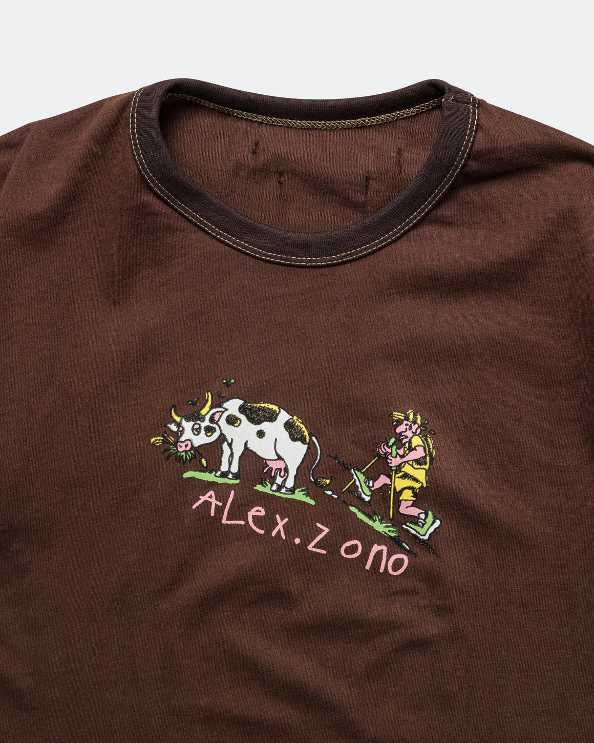 Alex Zono - Trail Tee - Brown - Up There Athletics