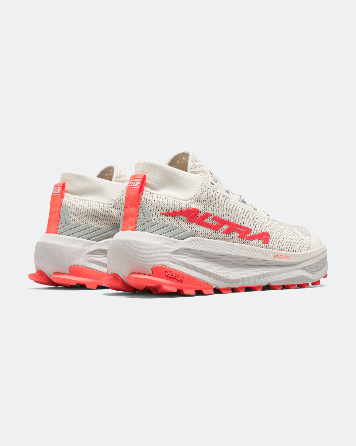 Altra - Womens Olympus 275 HiLo - Grey/Coral - Up There Athletics