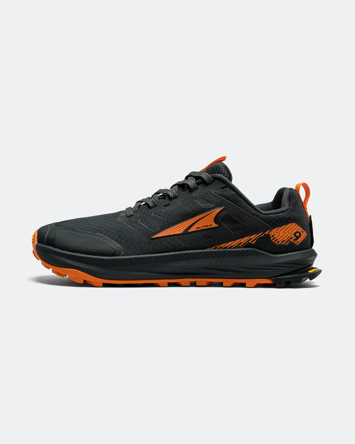 Altra - Mens Lone Peak 9+ - Black/Orange - Up There Athletics
