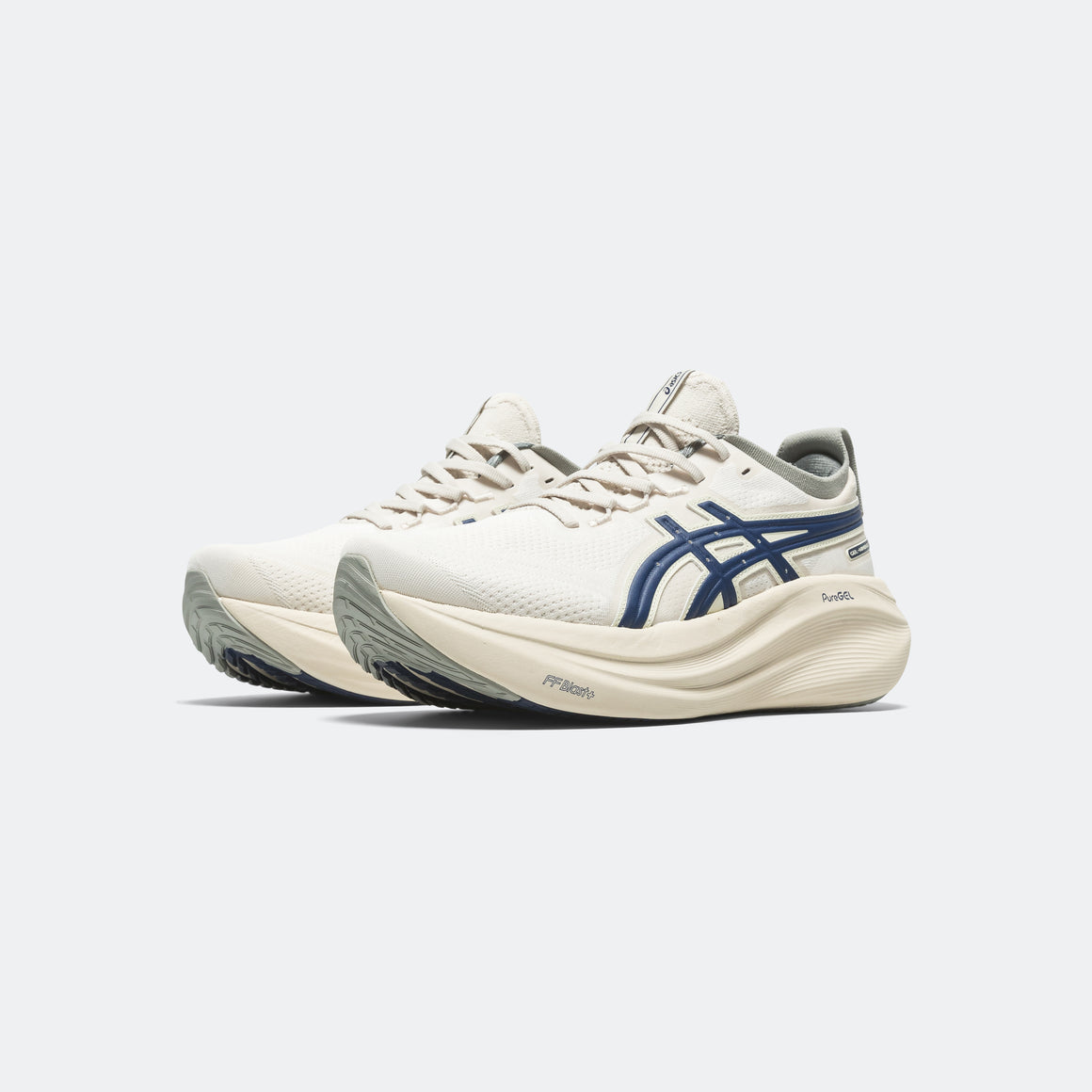 Asics - Womens GEL-Nimbus 27 ATC - Birch/Indigo Blue - Up There Athletics