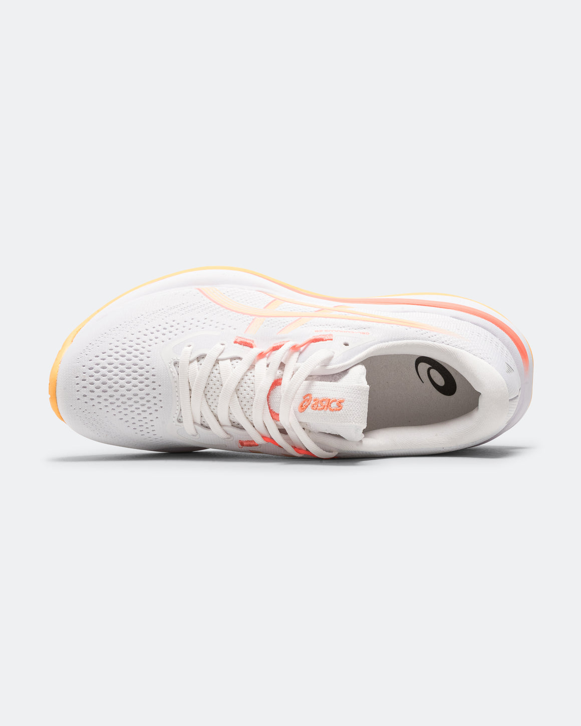 Asics - Womens Gel-Cumulus 28 - White/Orange Glow - Up There Athletics
