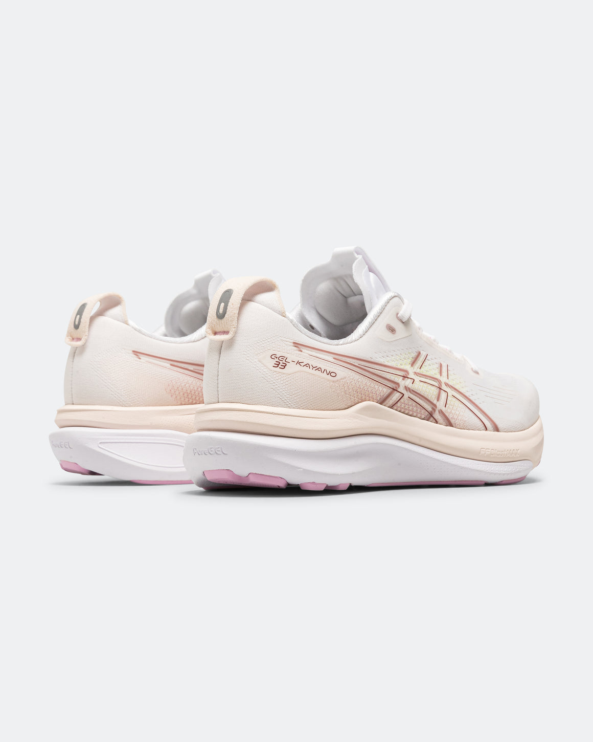 Asics - Womens GEL-Kayano 33 - White/Energy Aqua - Up There Athletics