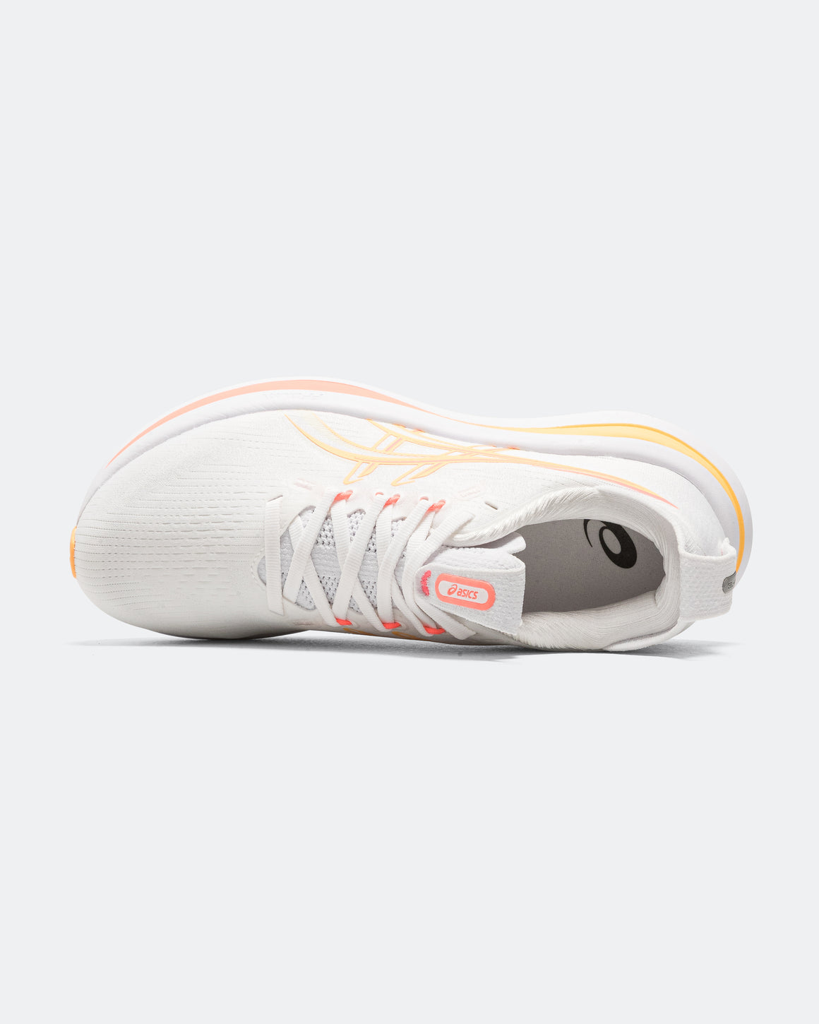 Asics - Womens Gel-Nimbus 28 - White/Sun Coral - Up There Athletics