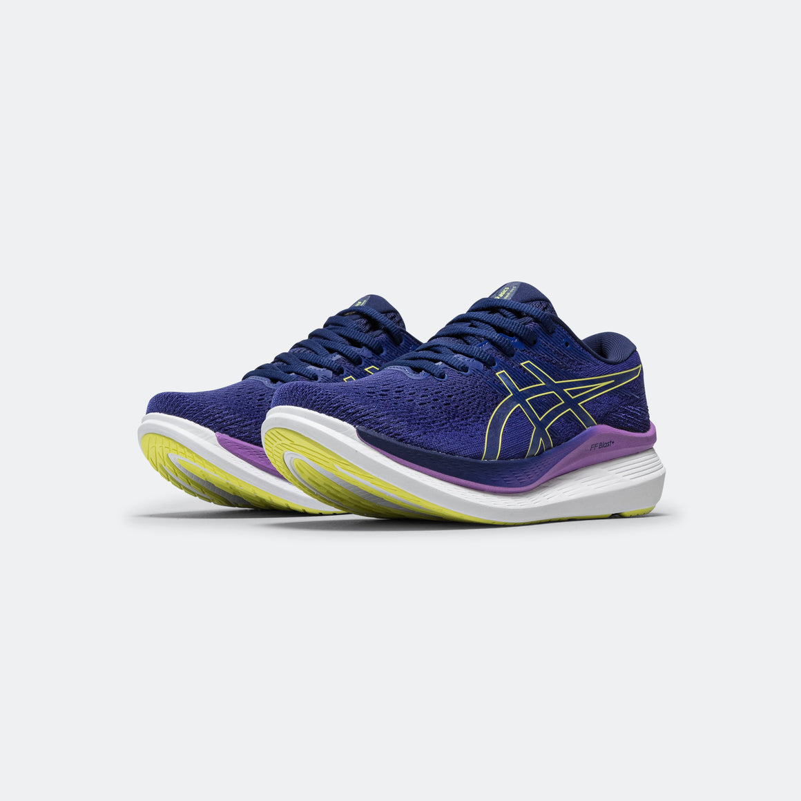 Asics - Womens GlideRide 3 - Dive Blue/Eggplant - Up There Athletics