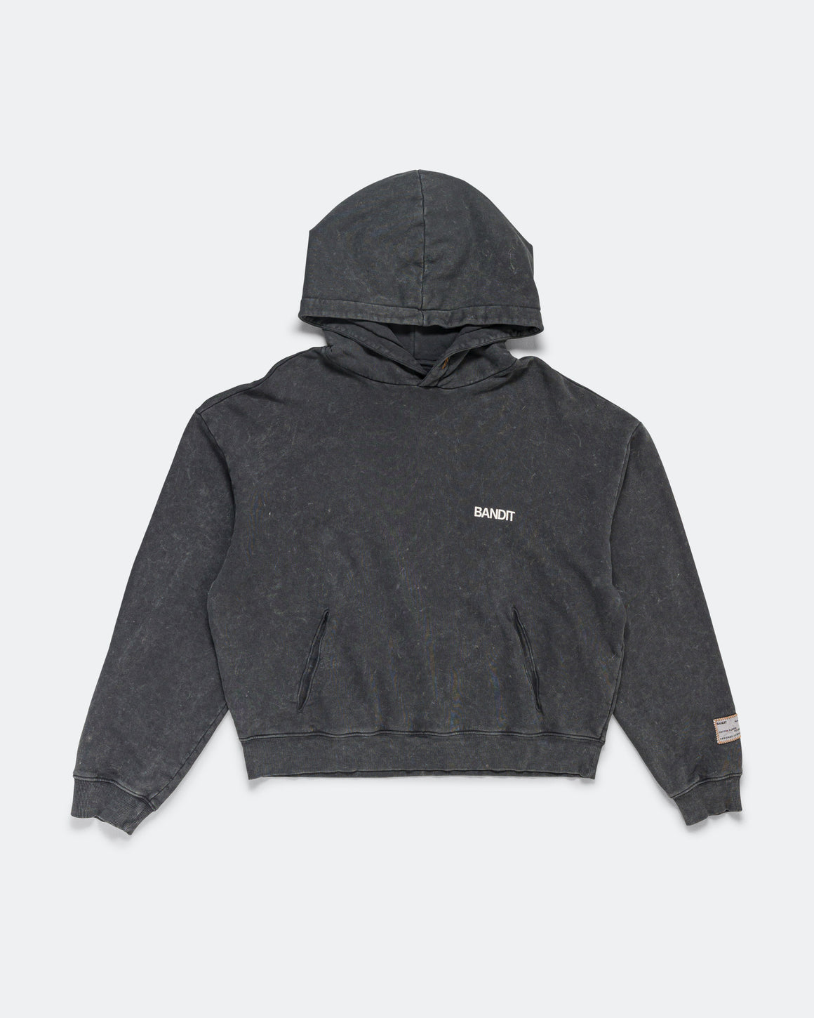 Bandit Running - Cotton Cropped Hoodie - Introspection Anthracite - Up There Athletics