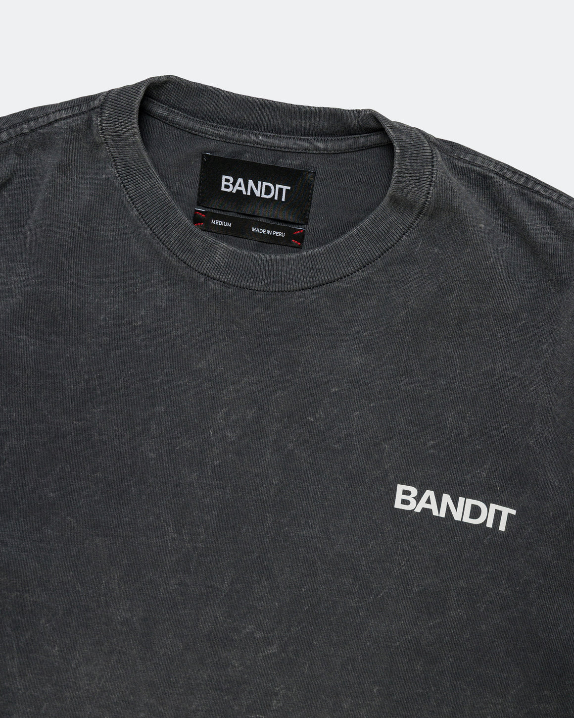 Bandit Running - Heavyweight Cotton Box Tee - Black Chroma Wash - Up There Athletics
