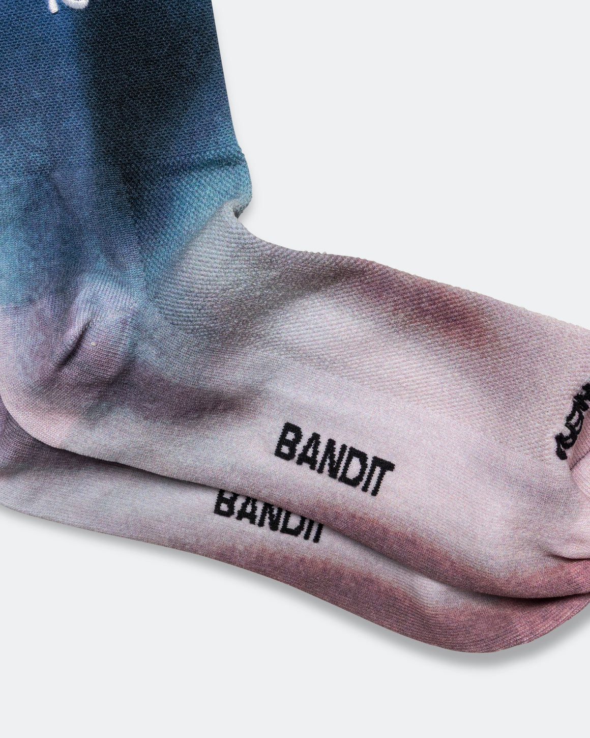 Bandit Running - Lite Run Ribbed Quarter Socks 2 Pack - Aegean Multi - Up There Athletics