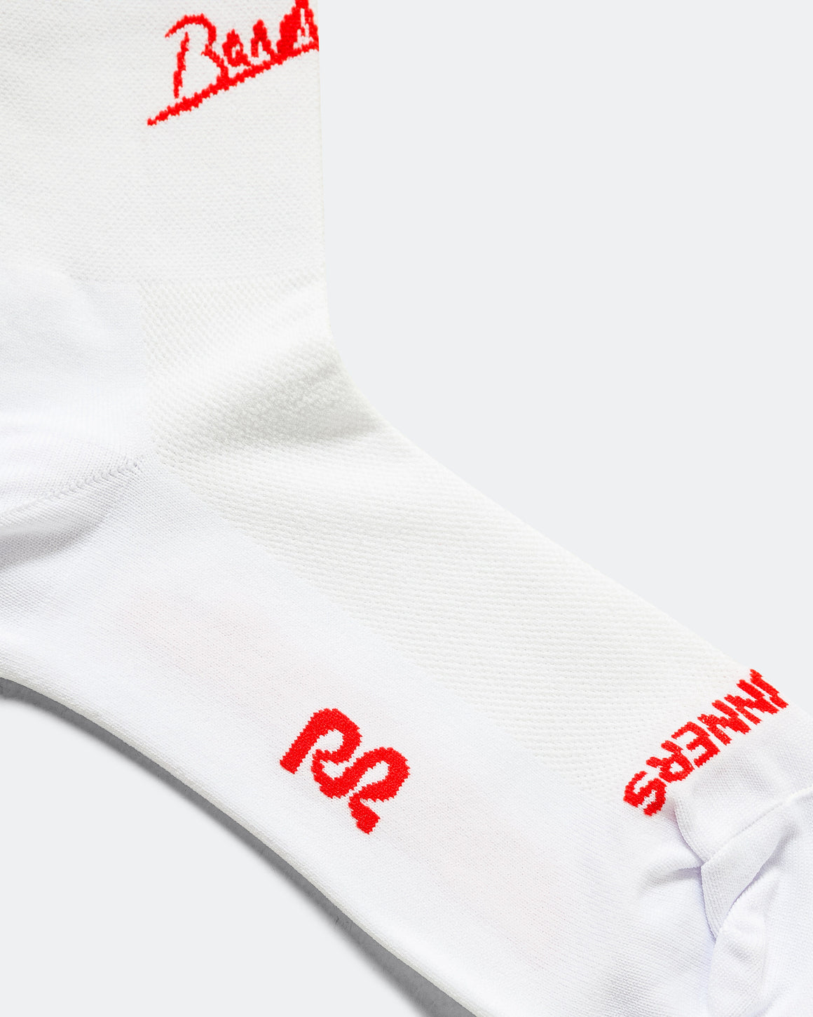 Bandit Running - Lite Run Socks 2 Pack - White/Intense Red - Up There Athletics
