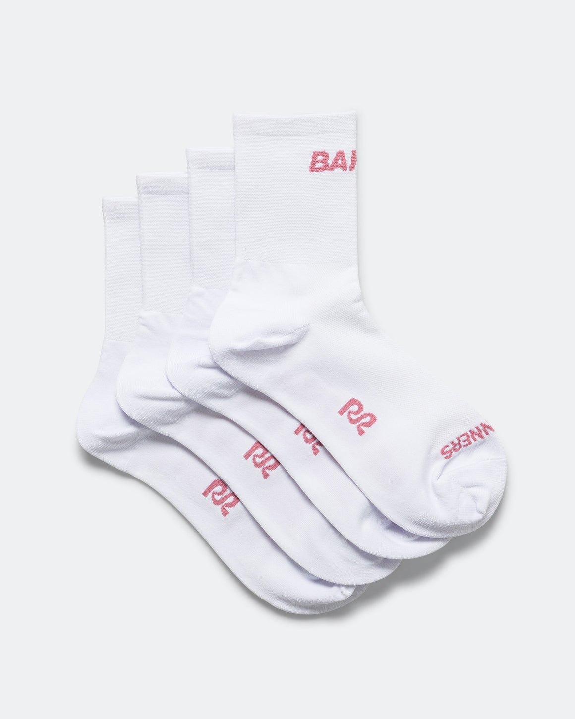 Bandit Running - Lite Run Socks 2 Pack - White/Mauve - Up There Athletics