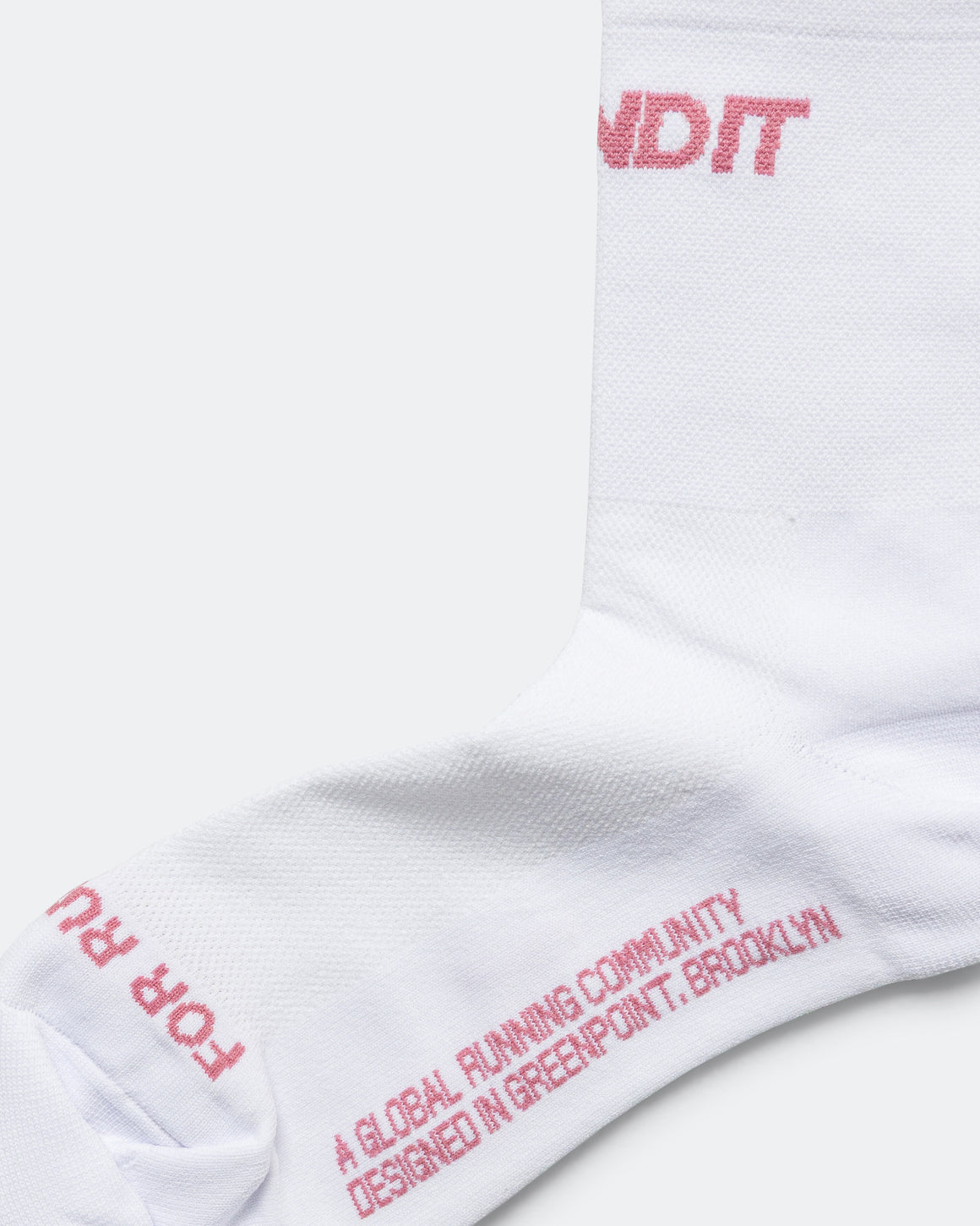 Bandit Running - Lite Run Socks 2 Pack - White/Mauve - Up There Athletics