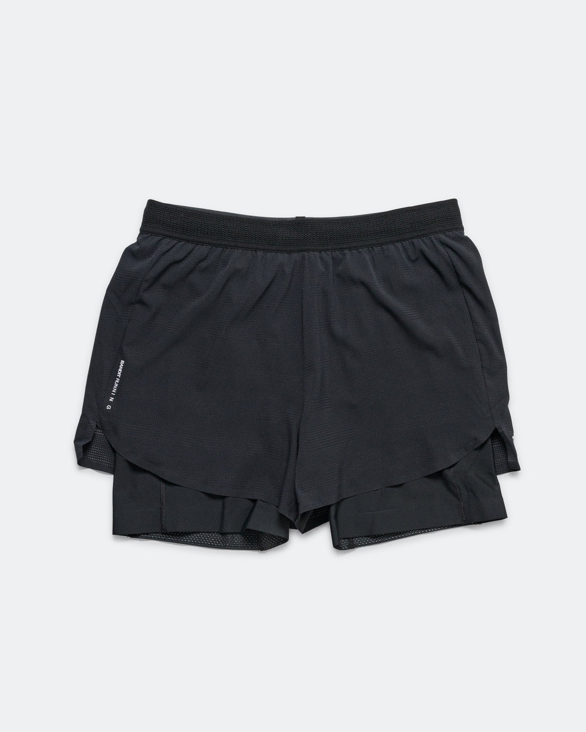 Bandit Running - Mens CoolGrid 2-in-1 Run Short - Black - Up There Athletics