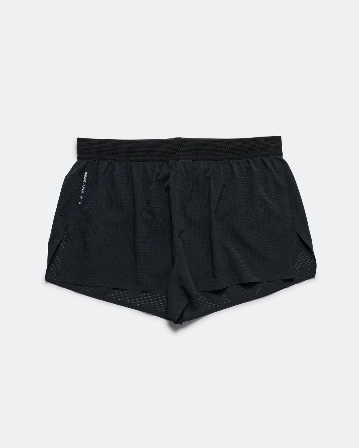 Bandit Running - Mens CoolGrid 3in Split Short - Black - Up There Athletics