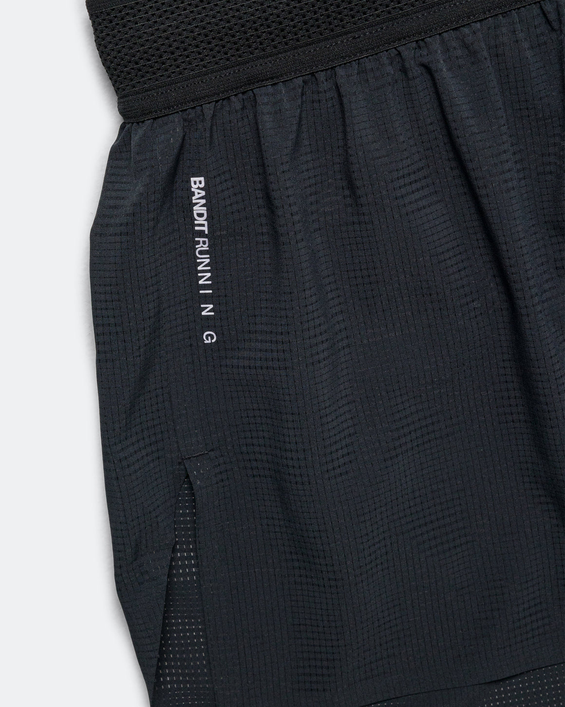 Bandit Running - Mens CoolGrid 3in Split Short - Black - Up There Athletics