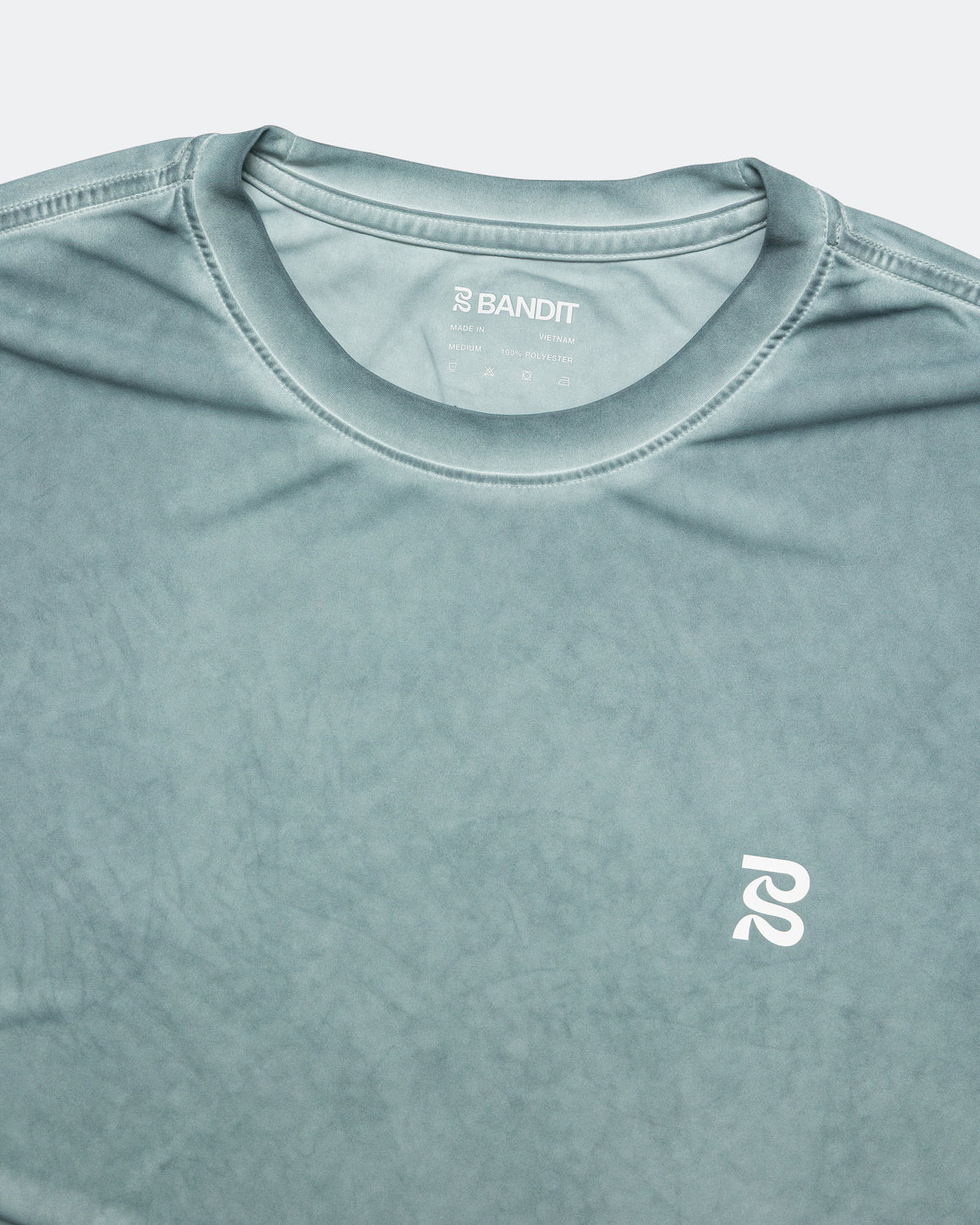 Bandit Running - Mens FrioSoft Performance Box Tee -Tranquil Blue/SaltFade - Up There Athletics