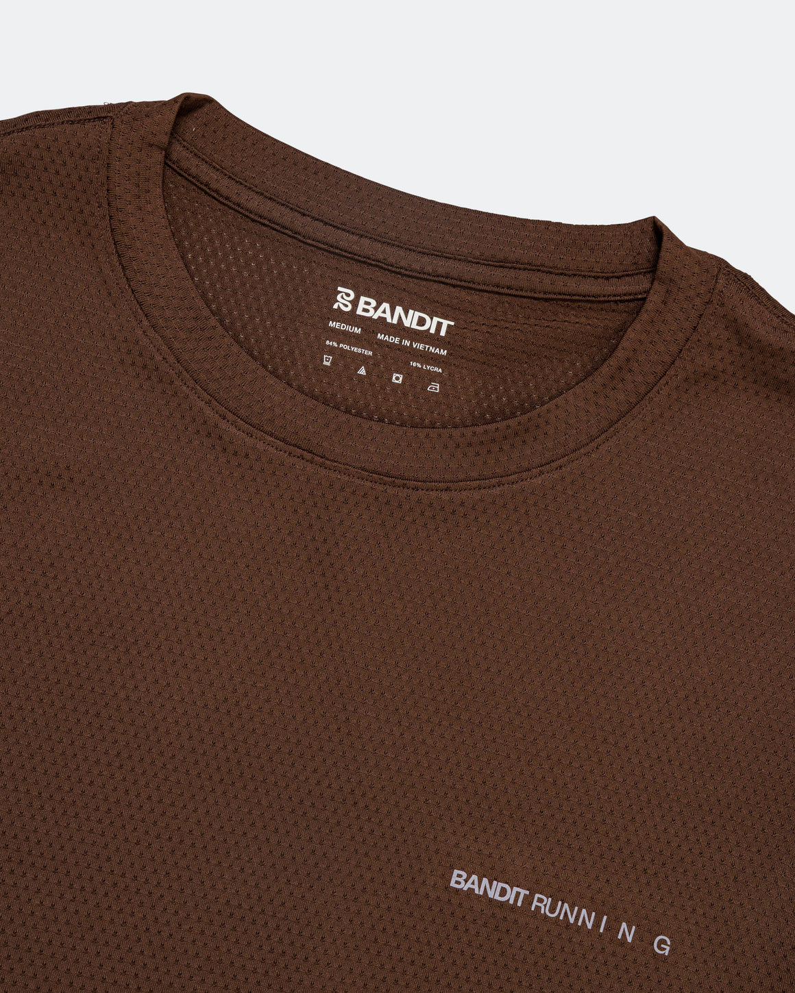 Bandit Running - Mens MicroMesh Long Sleeve Performance Tee - Cacao - Up There Athletics
