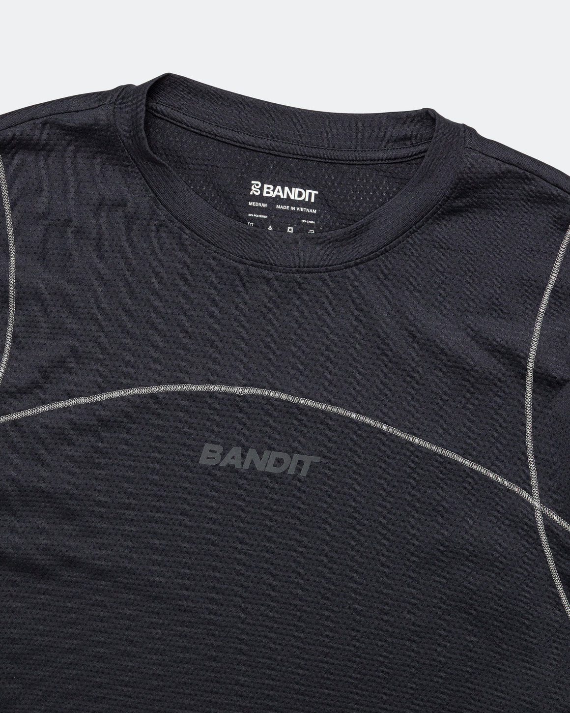 Bandit Running - Mens Micromesh Long Sleeve Tee - Black - Up There Athletics