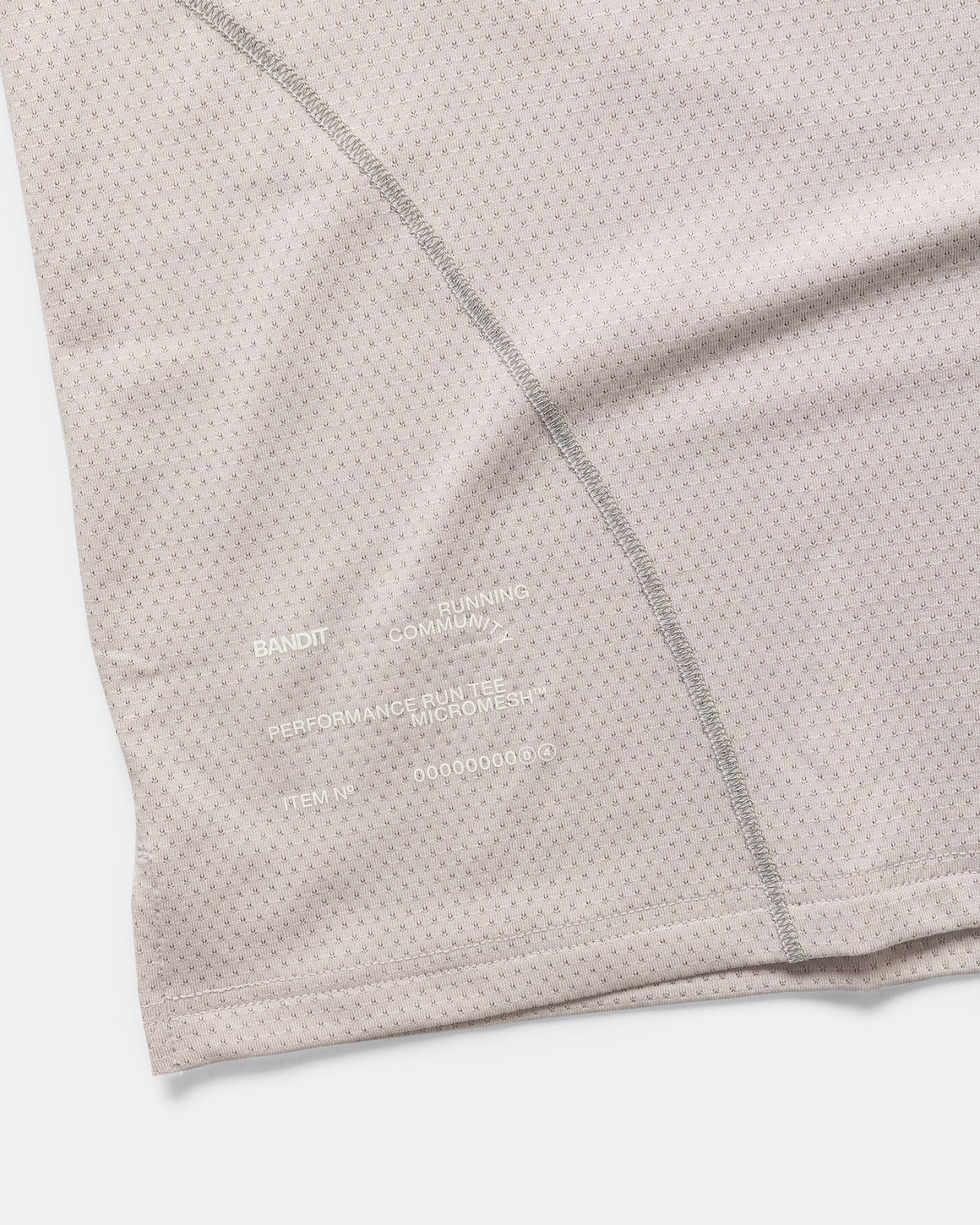 Bandit Running - Mens Micromesh Merrow Run Tee - Ash - Up There Athletics