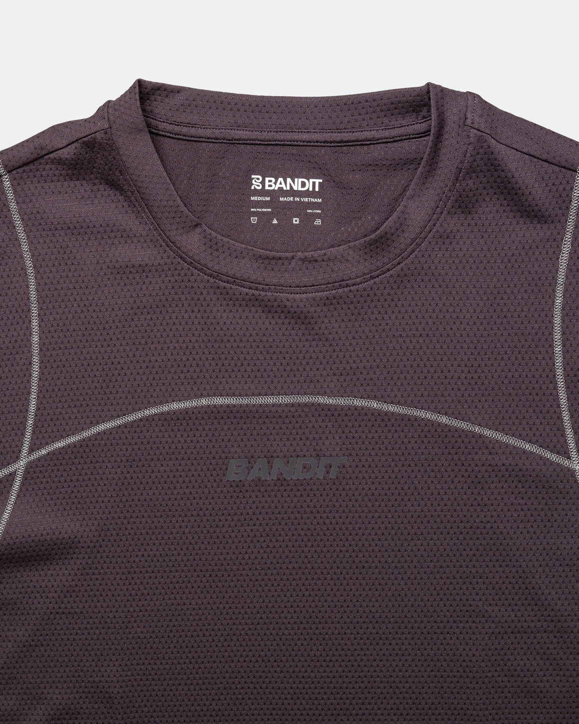 Bandit Running - Mens Micromesh Merrow Run Tee - Shadow - Up There Athletics