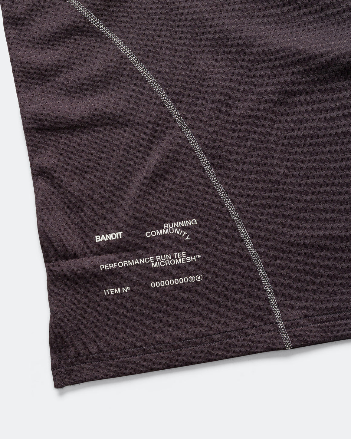 Bandit Running - Mens Micromesh Merrow Run Tee - Shadow - Up There Athletics