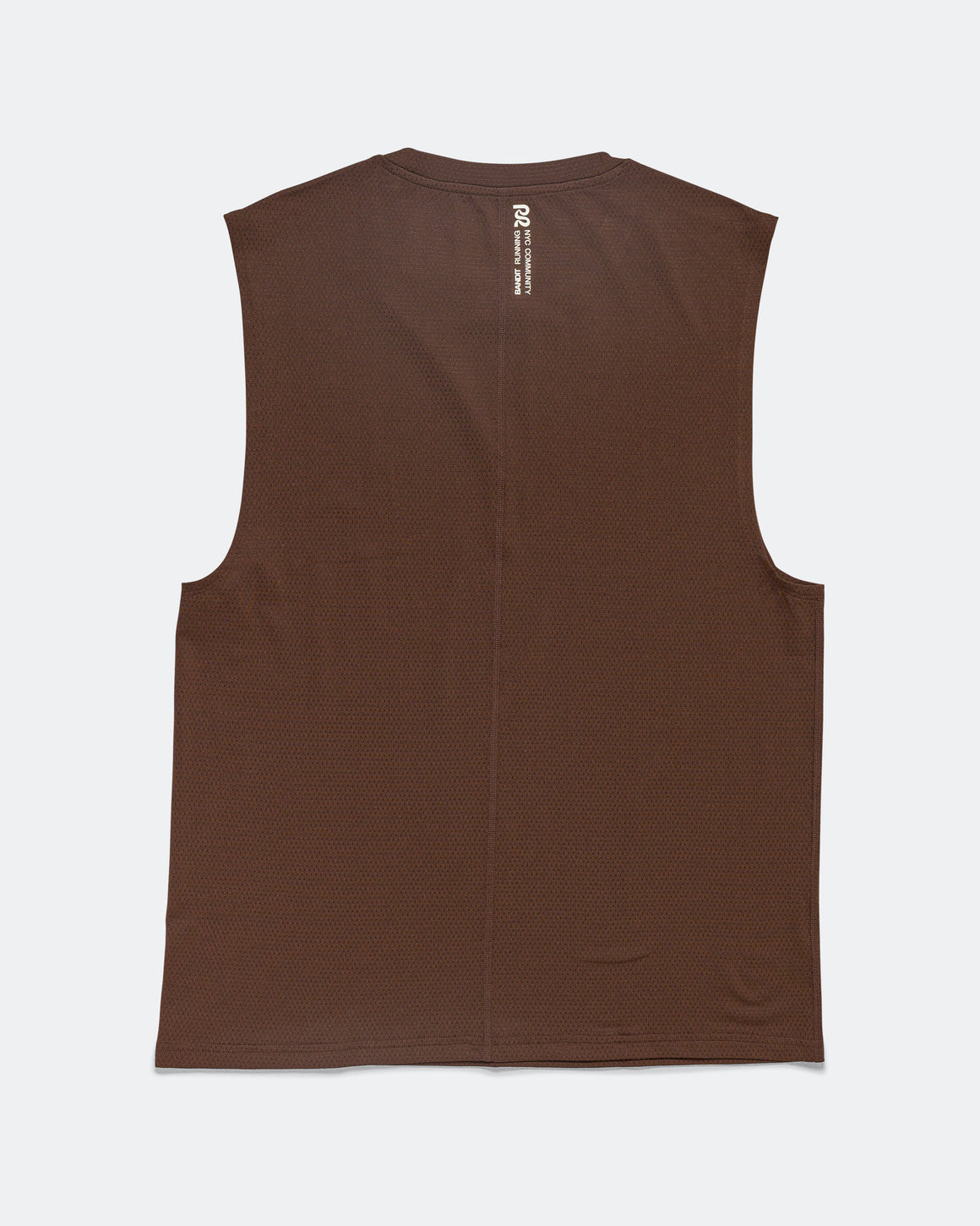 Bandit Running - Mens MicroMesh Muscle Tank - Cacao - Up There Athletics