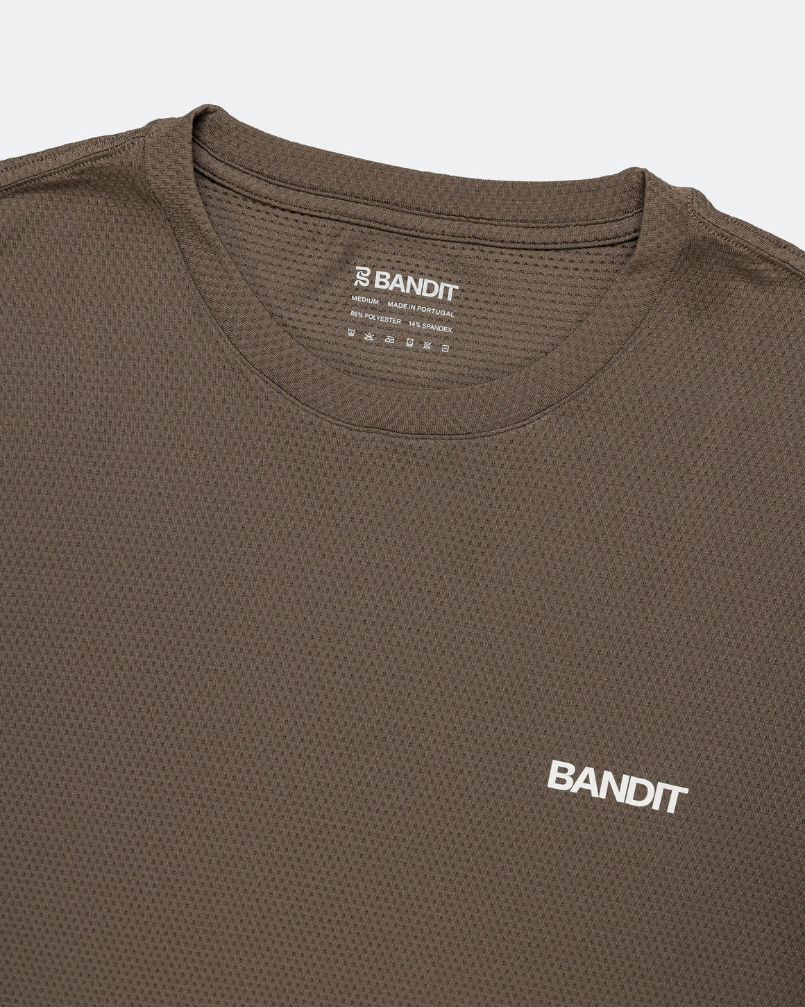 Bandit Running - Mens Micromesh Run Tee - Cocoa - Up There Athletics