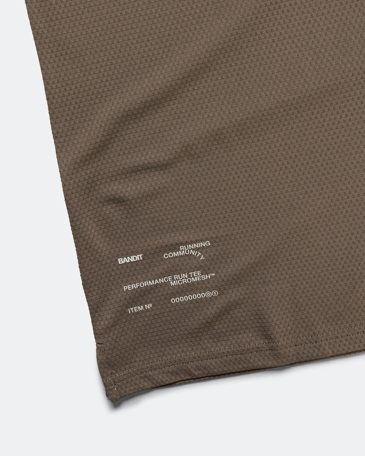 Bandit Running - Mens Micromesh Run Tee - Cocoa - Up There Athletics