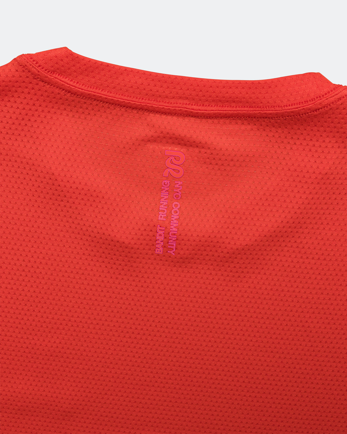 Bandit Running - Mens Micromesh Short Sleeve Run Tee - Poppy - Up There Athletics