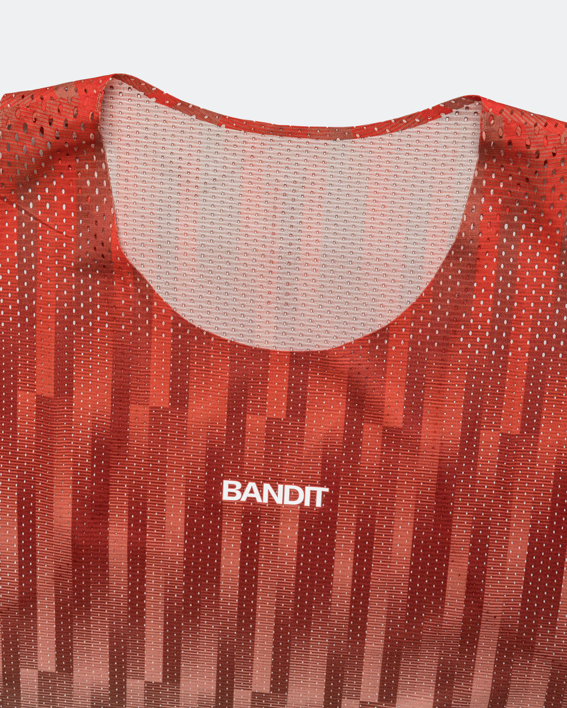 Bandit Running - Mens Shredder Shorty Race Singlet - Unveven Gradient - Poppy - Up There Athletics