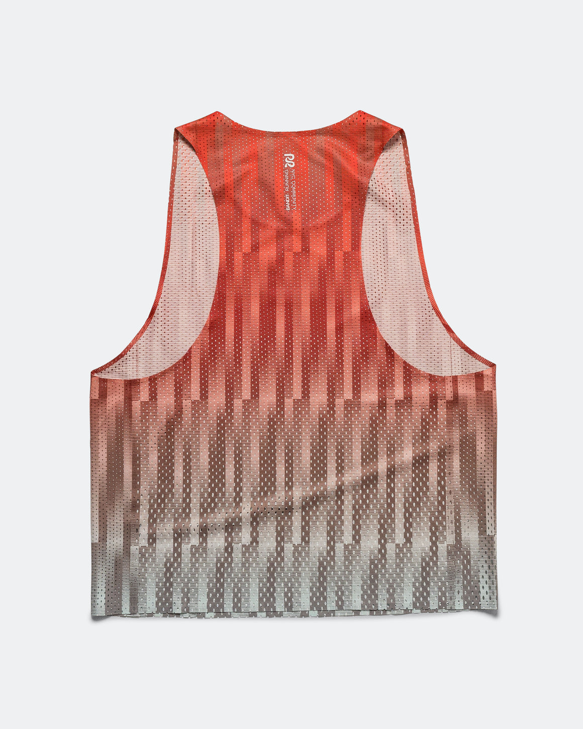 Bandit Running - Mens Shredder Shorty Race Singlet - Unveven Gradient - Poppy - Up There Athletics