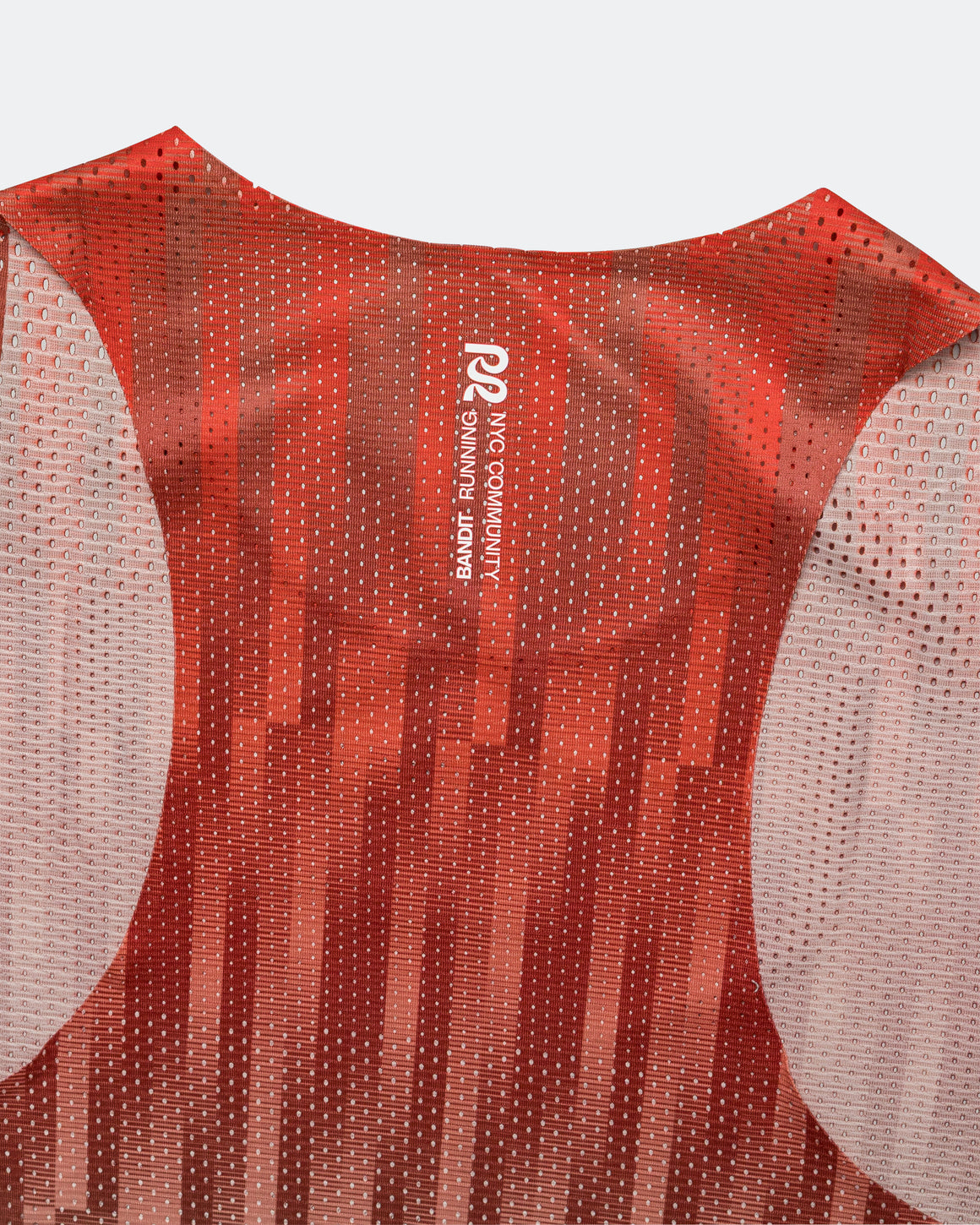 Bandit Running - Mens Shredder Shorty Race Singlet - Unveven Gradient - Poppy - Up There Athletics