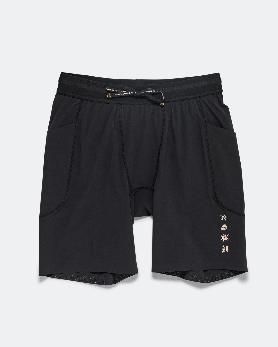 Bandit Running - Mens SoLite 5 Pocket Half Tights -Bandit Black - Up There Athletics