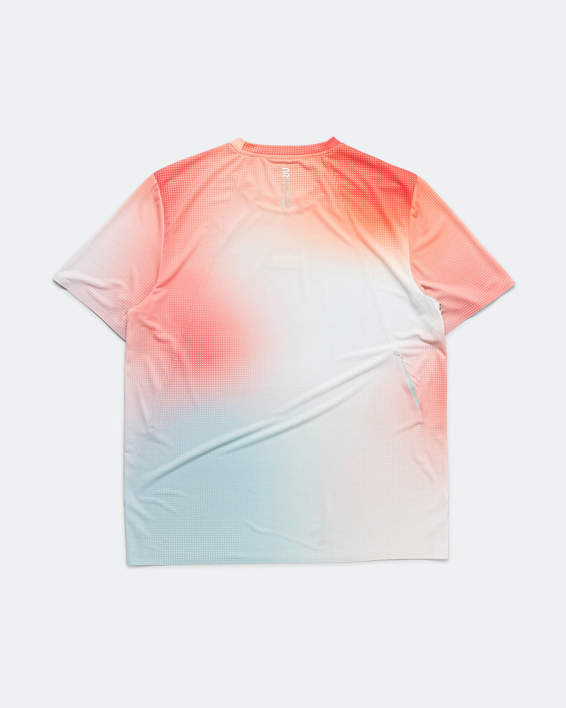 Bandit Running - Mens Specter Performance Tee with Flopack - Micro Geo Gradient - Copal/Lagoon - Up There Athletics