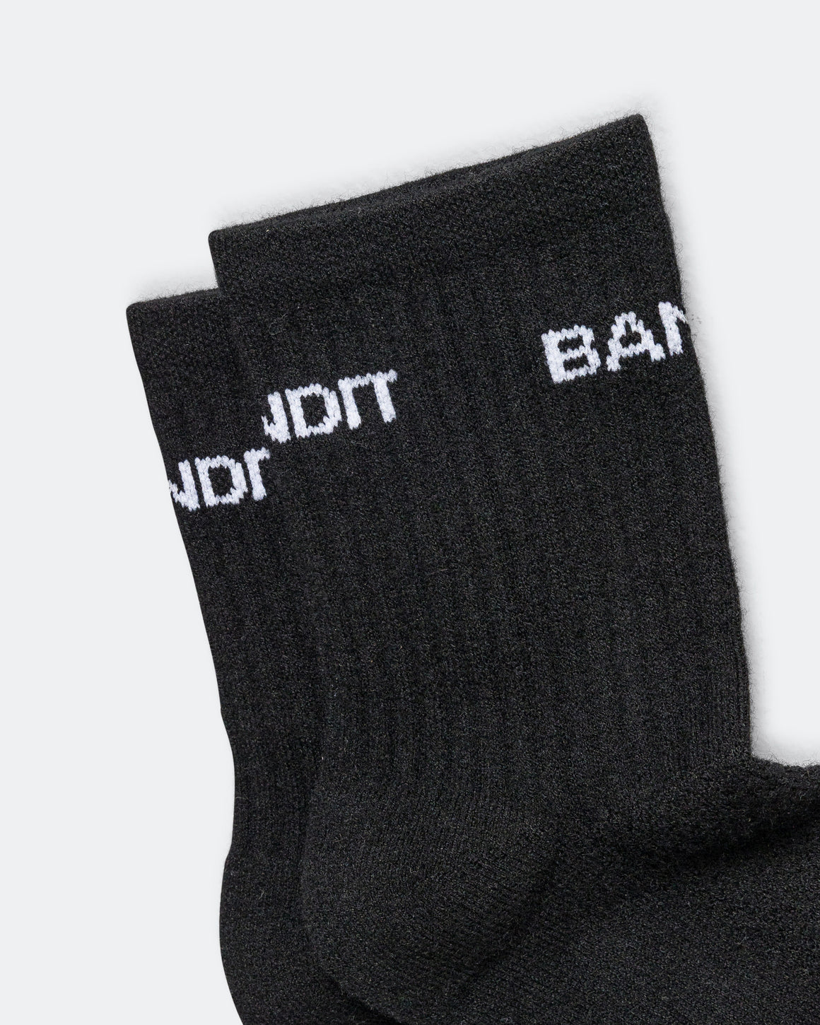 Bandit Running - Merino Wool Run Socks 2 Pack - Black/White - Up There Athletics