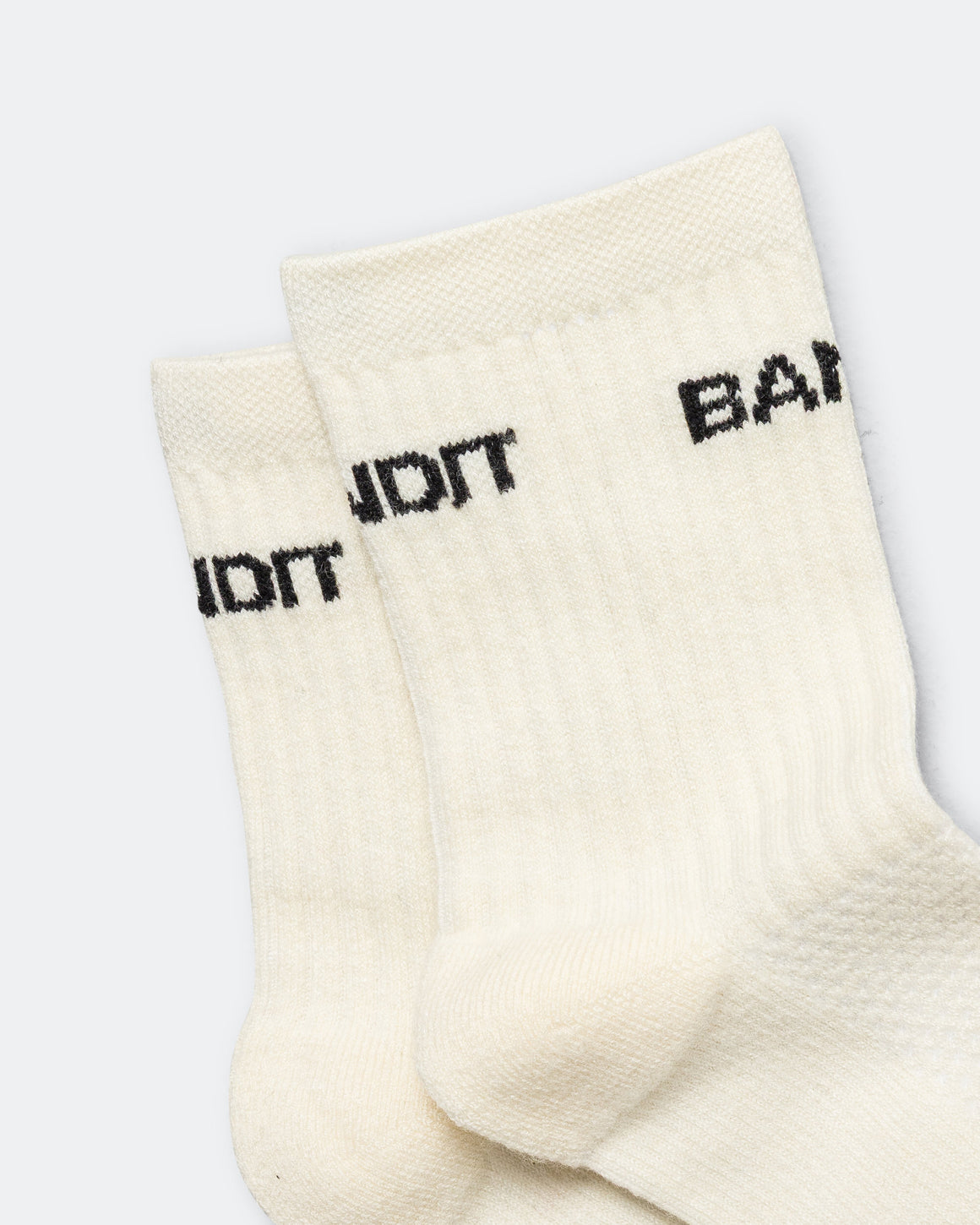 Bandit Running - Merino Wool Run Socks 2 Pack - White/Black - Up There Athletics