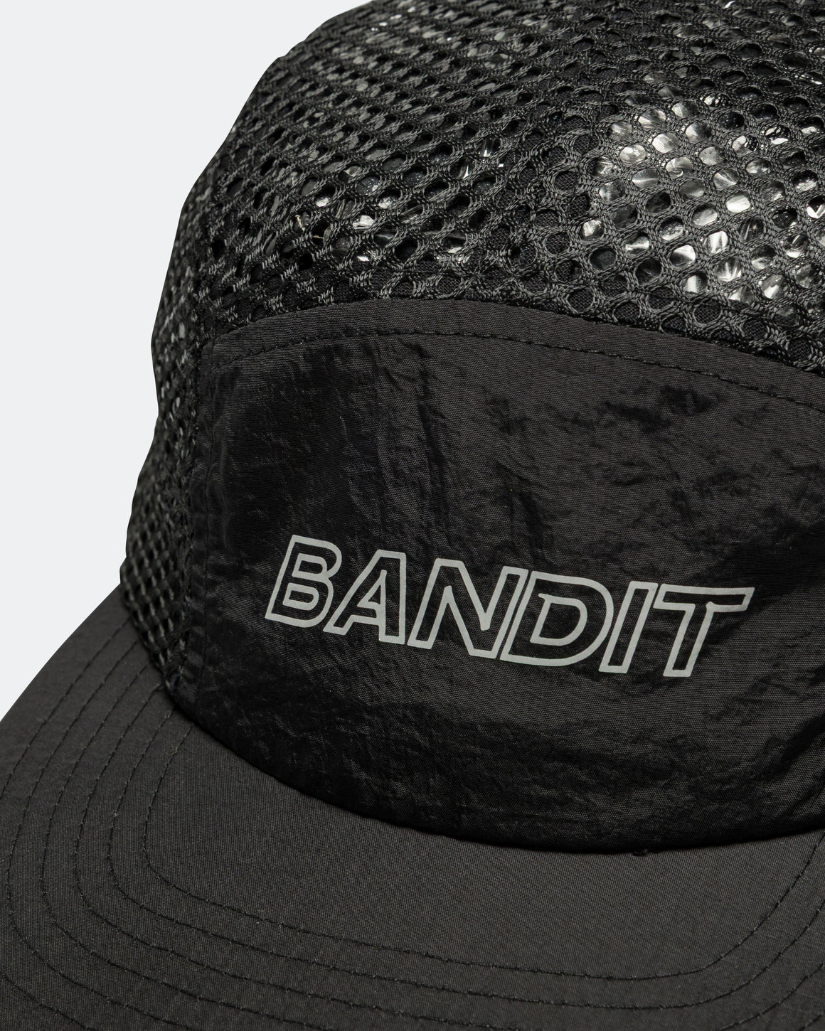 Bandit Running - Bandit Open Mesh Reflective Run Hat - Black - Up There Athletics