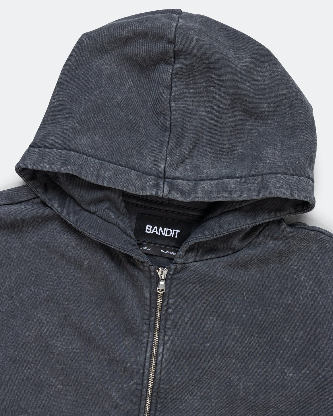 Bandit Running - Chroma Wash 2-Way Zip Hoodie - Black Chroma Wash - Up There Athletics