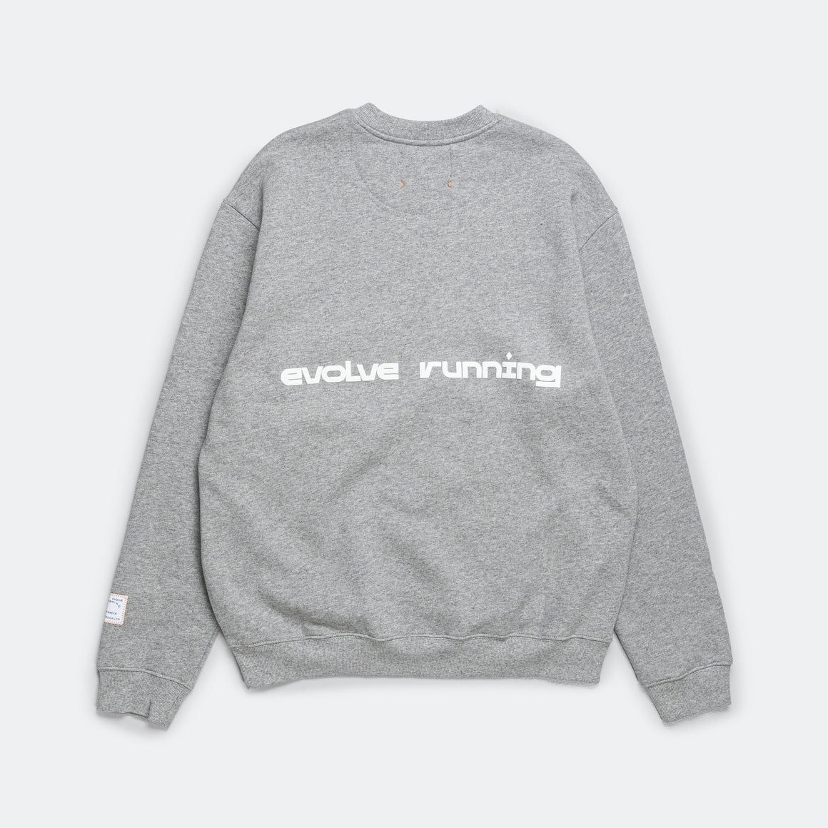 Cotton Fleece Evolve Running Crewneck - Heather Grey