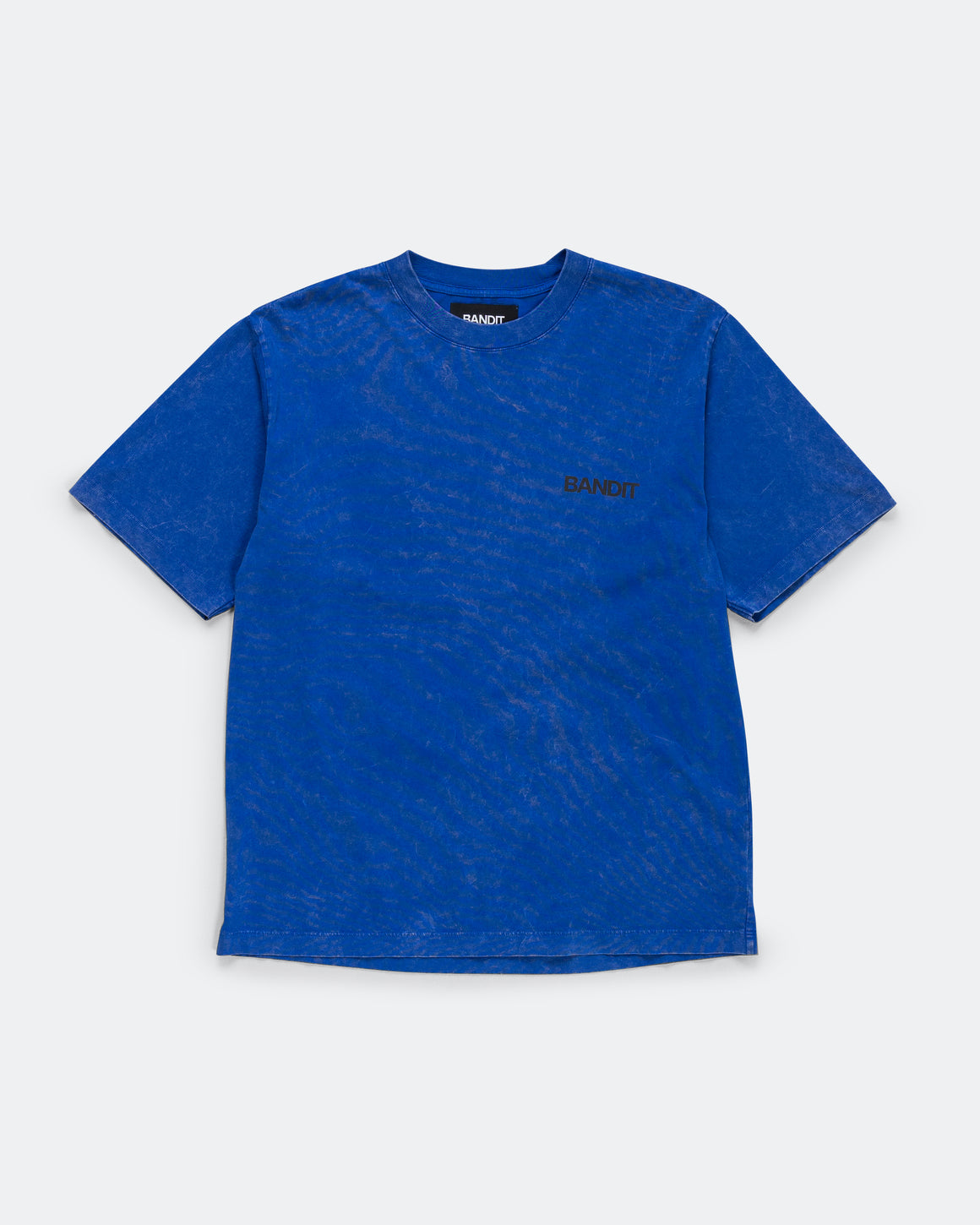 Bandit Running - Cotton Tee - Melted Marble Current - Bauhaus Blue - Up There Athletics